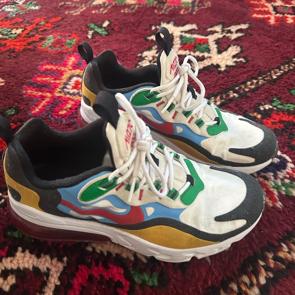 Nike Kids Colorful Sneakers with Black and White Accents